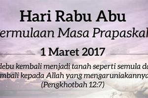 RABU ABU: Awal Masa Prapaskah
